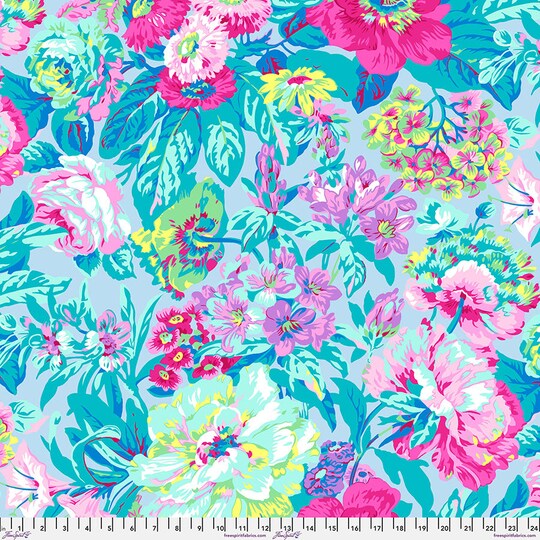 Fabric FreeSpirit Pastel Voluptuous Kaffe Fassett Collective February 2026 108" Wide Back by the Quarter Yard QBPJ007.PASTEL